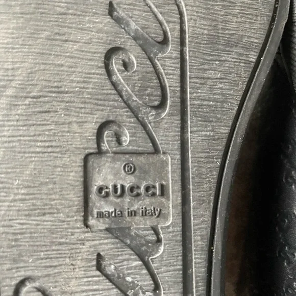 GUCCI Authentic Black Leather High Top Women’s Sneakers with box - Picture 6 of 15